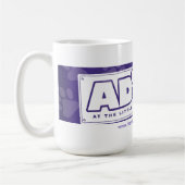 "LRAVで"のマグ採用して下さい コーヒーマグカップ (左)