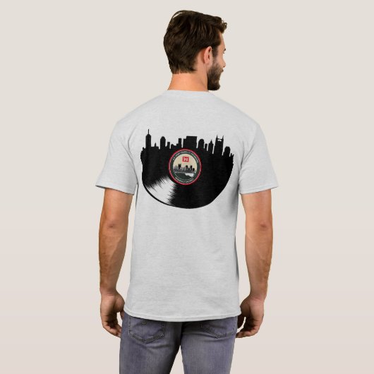 LRN スカイライン レコード ヴァイナル Tシャツ (裏面フル)