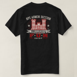 LRN OP管理者の義務的な楽しみ ブラック Tシャツ