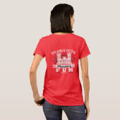 LRN OP 強制的な楽しみ 赤 Tシャツ (裏面フル)