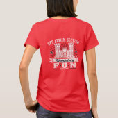 LRN OP 強制的な楽しみ 赤 Tシャツ (裏面)