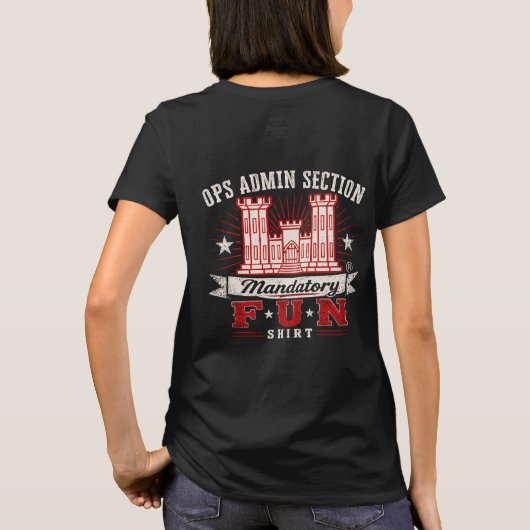 LRN OP 必須の楽しさ ダークカラー Tシャツ (裏面)