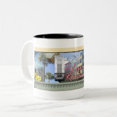 LRWAのくもの巣ヘッダー ツートーンマグカップ (正面左)