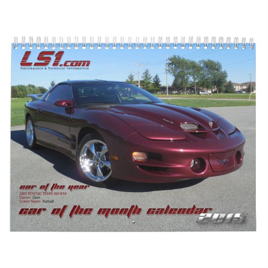 LS1.com COTMの壁掛けカレンダー カレンダー (カバー)