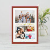L'Shana Tova Rosh Hashanah フォト コラージュ シーズンカード (スタンド正面)