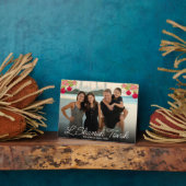 L'Shanah Tovahスクリプト写真ザクロ花 フォトプラーク (側面)