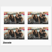 L'Shanah Tovahスクリプト写真ザクロ花 長方形シール (シート)