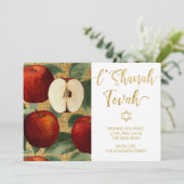 L'Shanah Tovah ローシュ・ハシャナー ユダヤ教のリンゴ 白 シーズンカード (スタンド正面)