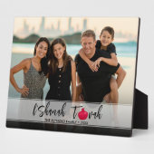 L'Shanah Tovah Pomegranateスクリプトエレガント写真 フォトプラーク (側面)