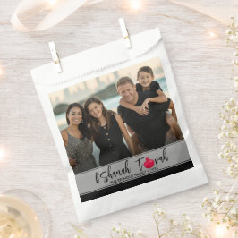 L'Shanah Tovah Pomegranate Elegant Script Photo フェイバーバッグ
