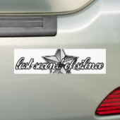 LSOSの星のバンパーステッカー バンパーステッカー (車上)