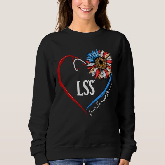 Lss Law School Student Future Lawyer Sunflower Ste スウェットシャツ (正面)