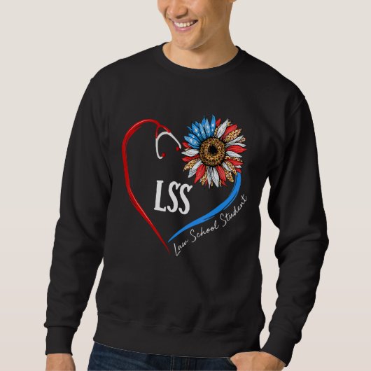 Lss Law School Student Future Lawyer Sunflower Ste スウェットシャツ (正面)