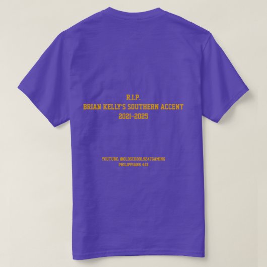 LSU Tigers 2025 Tシャツ (デザイン裏面)