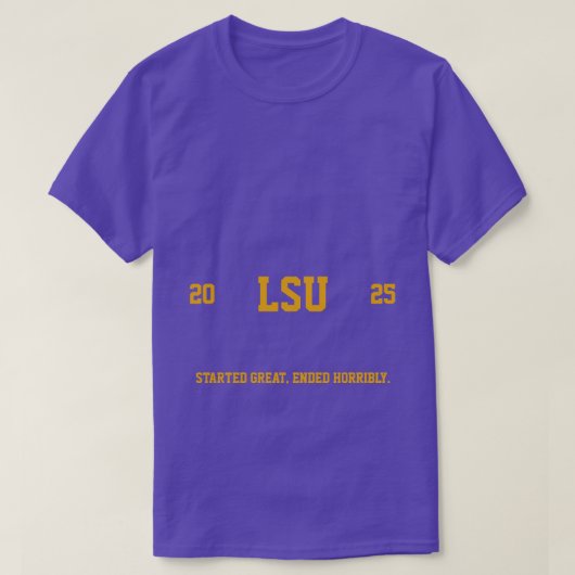 LSU Tigers 2025 Tシャツ (デザイン正面)