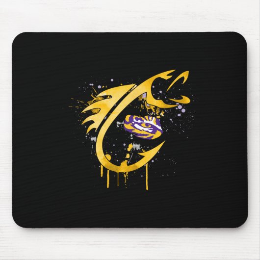 Lsu Tigers Fishing Fish Hook  マウスパッド (正面)