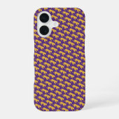 LSU Tigers iPhone 16 Case - Purple & Gold Case iPhone 16ケース (裏面)