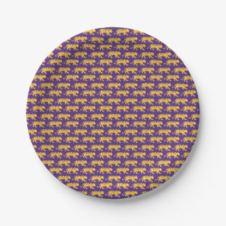 LSU Tigers Paper Plates - Purple & Gold Party ペーパープレート