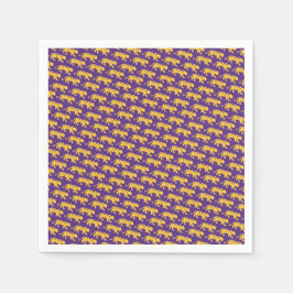 LSU Tigers Party Napkins - Tiger Print LSU Party スタンダードカクテルナプキン