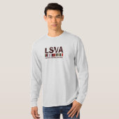 LSVAブラウンのティー Tシャツ (正面フル)