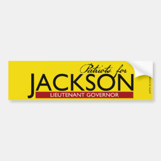 LtのGovernor Bumper Stickジャクソンのための愛国者 バンパーステッカー