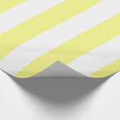 Ltイエローホワイトエクストララージストライプパターン ラッピングペーパー (角)