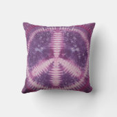 LTパープルピースサイン絞り染めアメリカのMoJo枕 クッション (裏面)