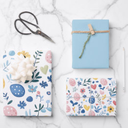 Ltブルーイースターラッピング紙シートセット – 19"x29" ラッピングペーパーシート