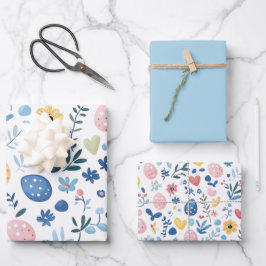 Ltブルーイースターラッピング紙シートセット – 19"x29" ラッピングペーパーシート