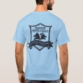 Lt青いCGAG基本的なXL Tシャツ (裏面)