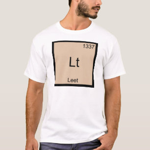 Lt - リートで面白い化学元素記号 Tシャツ