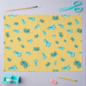 Lt Blueおよび金ゴールドシ航海のリーズデザイン12 薄葉紙 (クラフト)