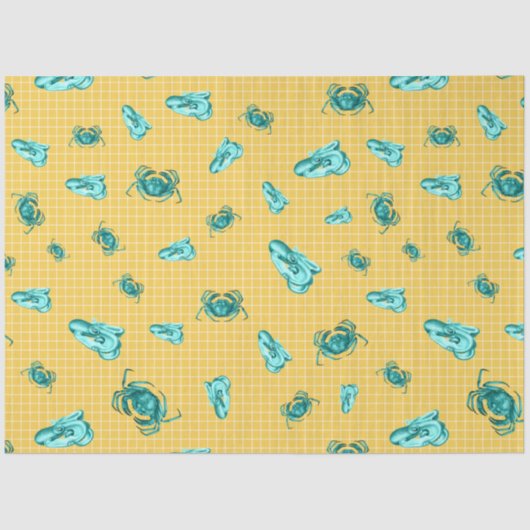 Lt Blueおよび金ゴールドシ航海のリーズデザイン12 薄葉紙 (正面)