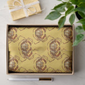 Lt Blueおよび金ゴールドシ航海のリーズデザイン2 薄葉紙 (ギフト)