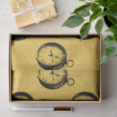 Lt Blueおよび金ゴールドシ航海のリーズデザイン5 薄葉紙 (ギフト)