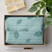 Lt Blueおよび金ゴールドシ航海のリーズデザイン7 薄葉紙 (ギフト)