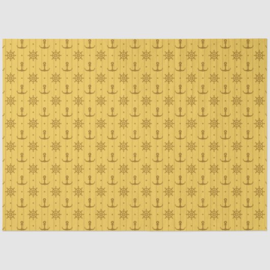 Lt Blueおよび金ゴールドシ航海のリーズデザイン9 薄葉紙 (正面)