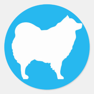 Lt BlueステッカーのEskie ラウンドシール