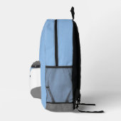 lt blue grayバレーバレーチームのチームカラーチーム名 プリントバックパック (右)