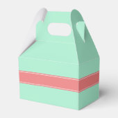 Lt Mint、無地のLt Coral Ribbon Name Monogram フェイバーボックス (裏面サイド)