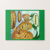 LTCartoonsおもしろいパイナップルピザ漫画ジグソー ジグソーパズル (横)