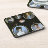 LtoRおよびTtoBからのポートレートのミニチュア、: Thoma コースター (左側)