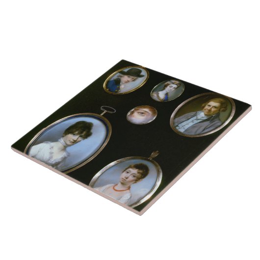 LtoRおよびTtoBからのポートレートのミニチュア、: Thoma タイル (側面)