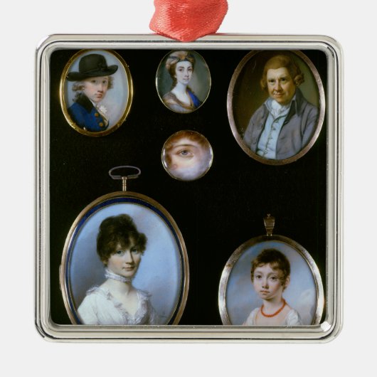 LtoRおよびTtoBからのポートレートのミニチュア、: Thoma メタルオーナメント (正面)