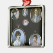 LtoRおよびTtoBからのポートレートのミニチュア、: Thoma メタルオーナメント (左)