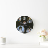 LtoRおよびTtoBからのポートレートのミニチュア、: Thoma ラウンド壁時計 (ホーム)