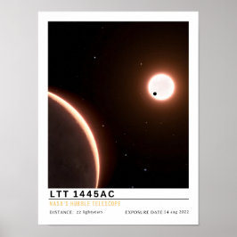 LTT 1445 AC スーパーアース系外惑星 宇宙教育 ポスター