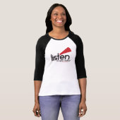 LTYMの女性の合われた野球[小さい操業非常に] Tシャツ (正面フル)