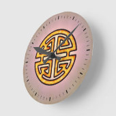 Lu中国の記号 ラウンド壁時計 (傾斜)