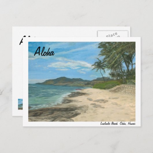 Lualualei Beach Hawaii Postcard ポストカード (正面/裏面)